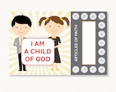 Printable LDS Primary Articles of Faith Punch Card