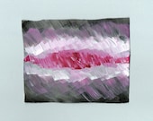 Magenta, Black, Grey and White Original Abstract Painting OOAK