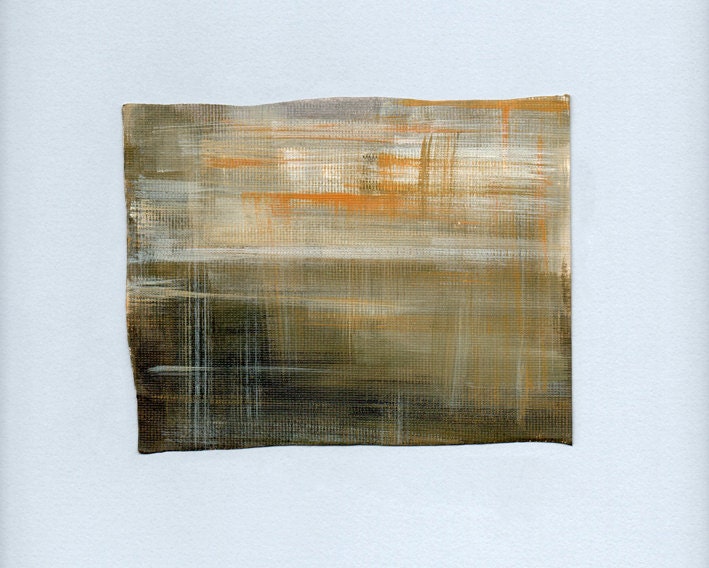 Ochre, Black and Grey Original Abstract Painting OOAK