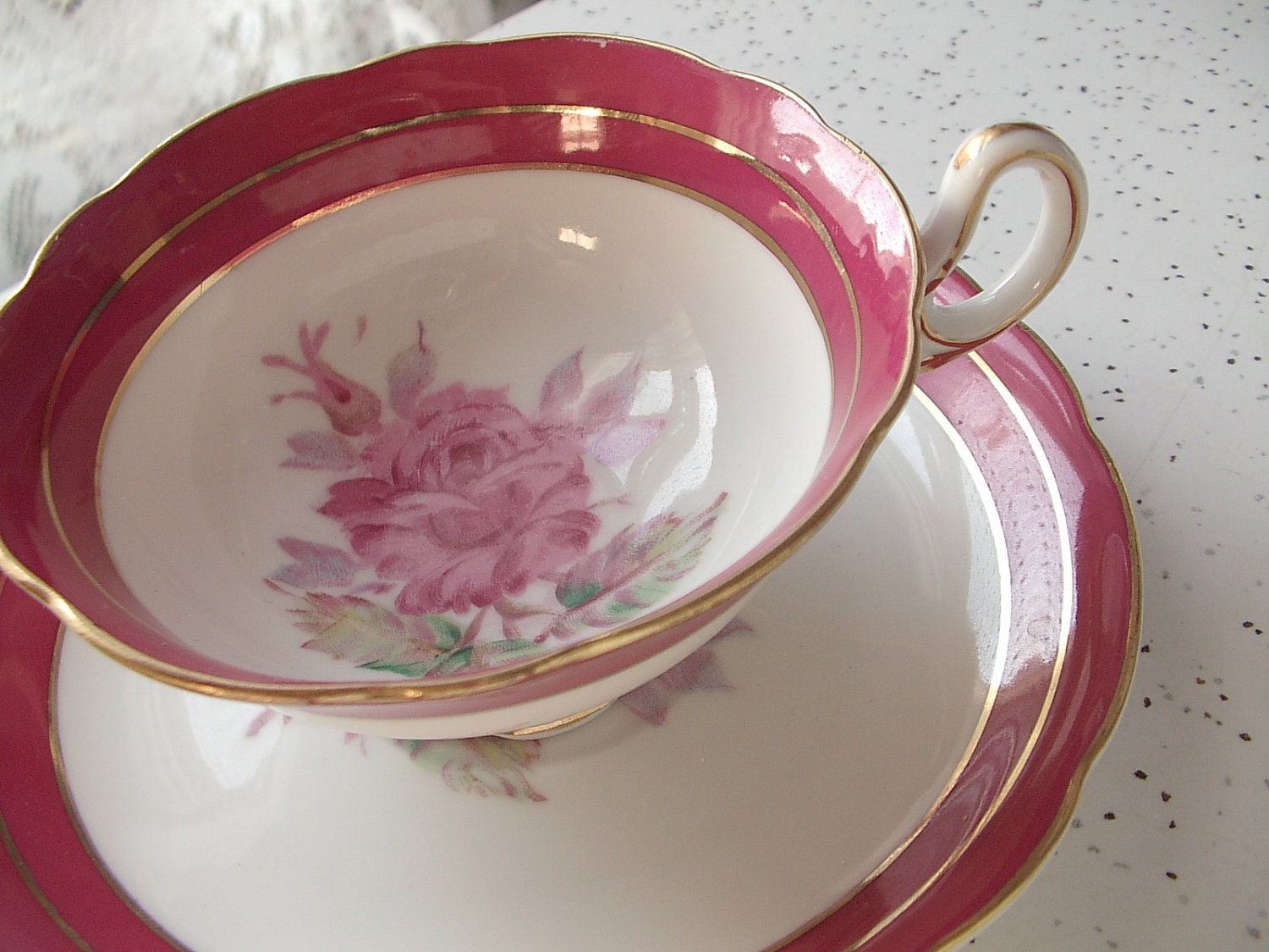 Antique 1950's Tokyo China Japanese tea cup and by ShoponSherman