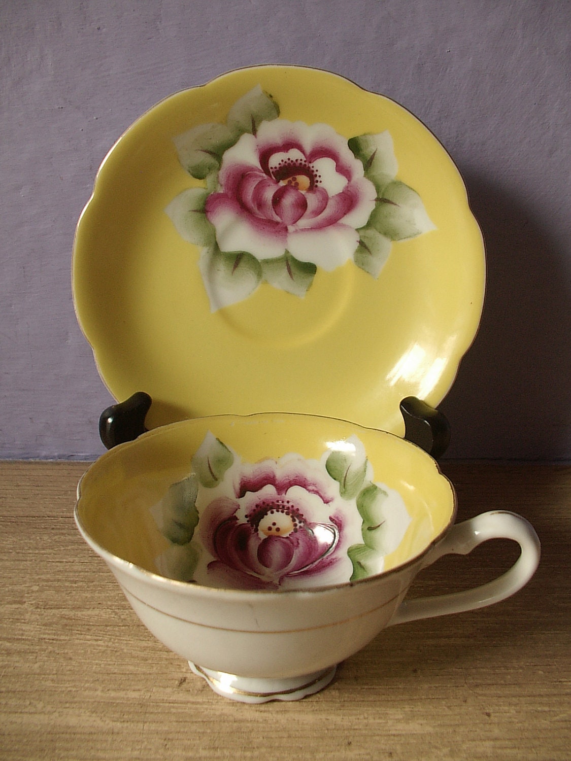 Vintage Tuscan Mid Century Modern tea cup and by ShoponSherman