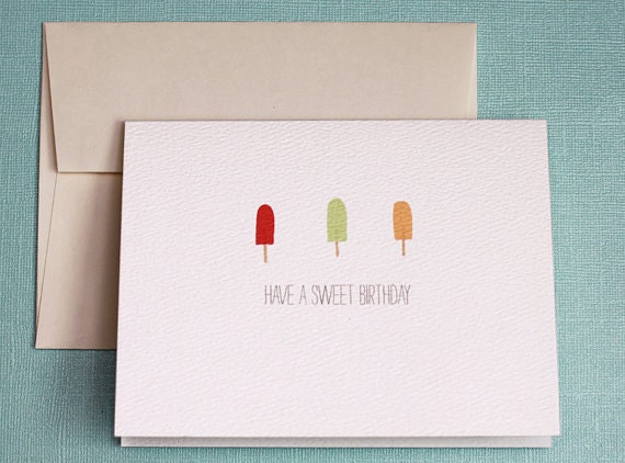 Sweet Treats Birthday Card (Set of 4)
