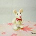 Crochet Bunny Rabbit 0.8 Inch - Tiny Micro Amigurumi Dollhouse Crochet Miniature Animals - Made To Order