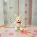 Crochet Bunny Rabbit 0.8 Inch - Tiny Micro Amigurumi Dollhouse Crochet Miniature Animals - Made To Order