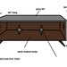 RESERVED for Melissa Mid Century Inspired Coffee Table