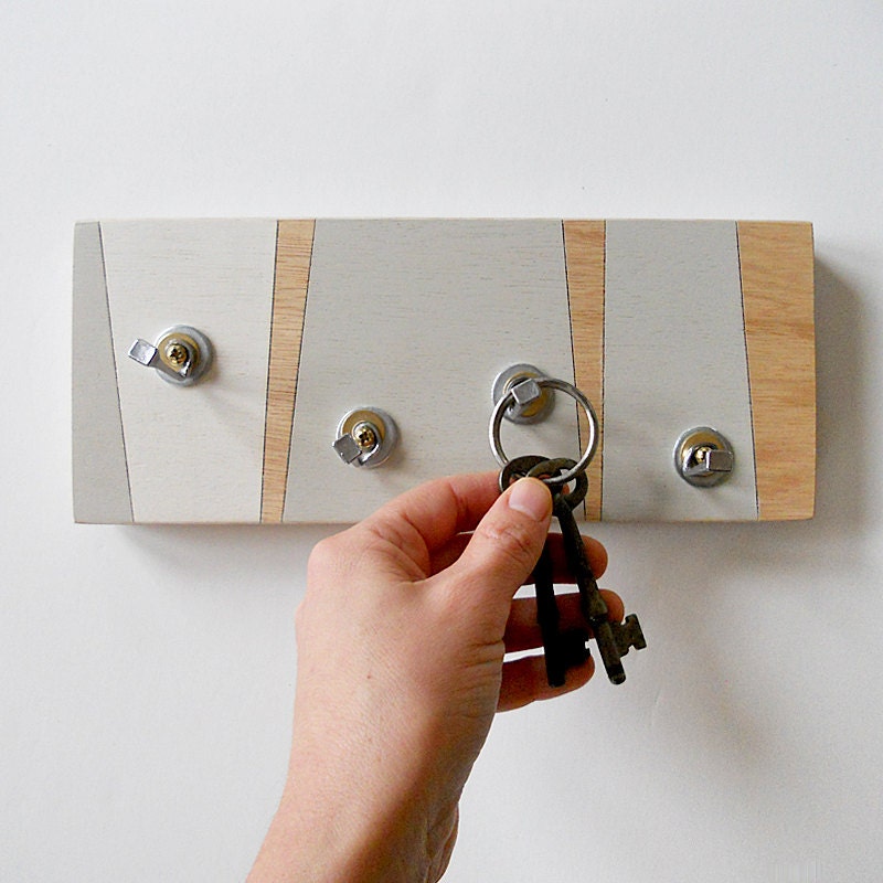 wall decor FOG: key holder geometric key rack modern