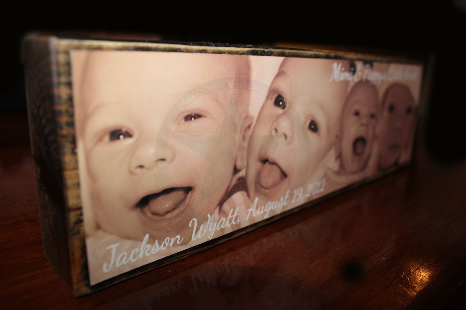 PERSONALIZED PHOTO FRAME - Customized Photo Blocks for any phrase,saying, and pictures. Great Gifts anything possible