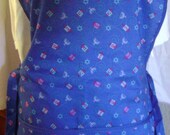 Cobbler Apron with Tiny Hanukkah Symbols (107)  Size Large