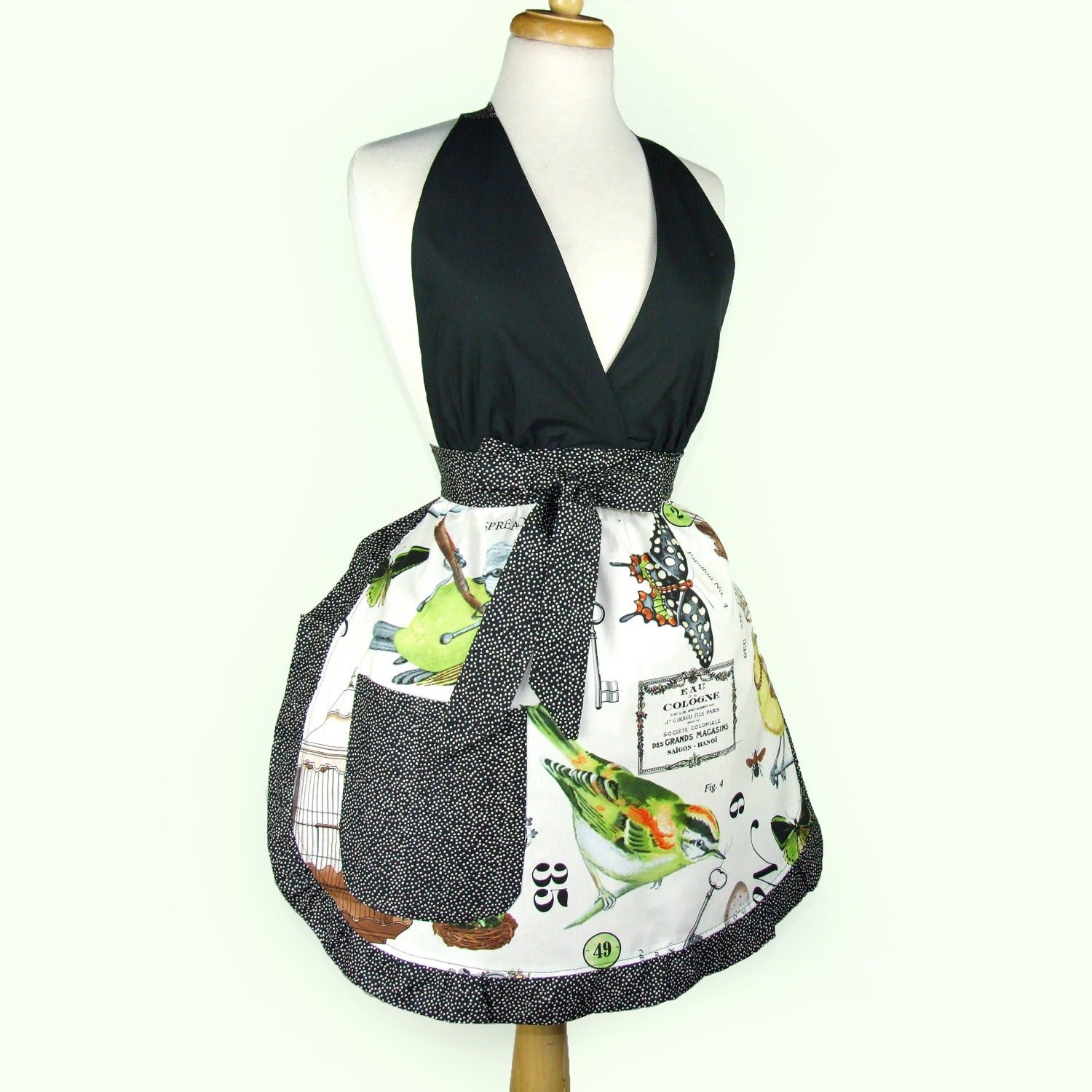 Botanical Gardens  Apron / French Inspired Apron Free Shipping