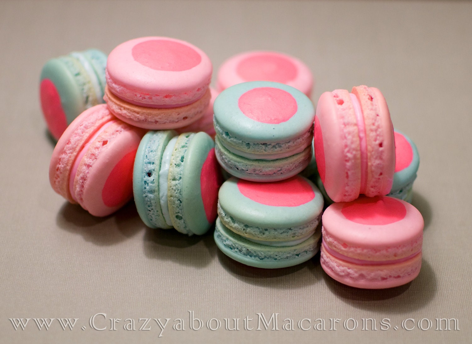 Six dozen of 2-tone French Macarons for your upcoming party