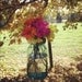 Mason Jar Wedding Decorations Hanging Mason Jar Twine Covered Lids Reception Decorations Country Spring Wedding Set of 10