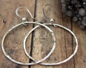 Sterling silver hoop earrings