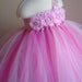 Flower girl dress rosette, fuschia, tutu dress, roses, baby tutu dress, toddler tutu dress,newborn-24, 2t,2t,4t,5t, birthday