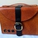 Groomsman Gift, Groomsmen, Leather Shaving Bag, Toiletries Bag or Grooming Bag, Personalized with Embossed Initials