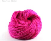 Kid mohair silk - fingering weight - hand dyed - "Tiffany's Lipstick" - UK Seller - The Philosopher