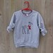 the dapper Greyhound Sweater, Kids Sweatshirt, Cute Shirt, 2T-12Yrs