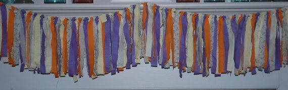 Halloween Fabric Garland, Halloween Garland, Halloween Photo Prop