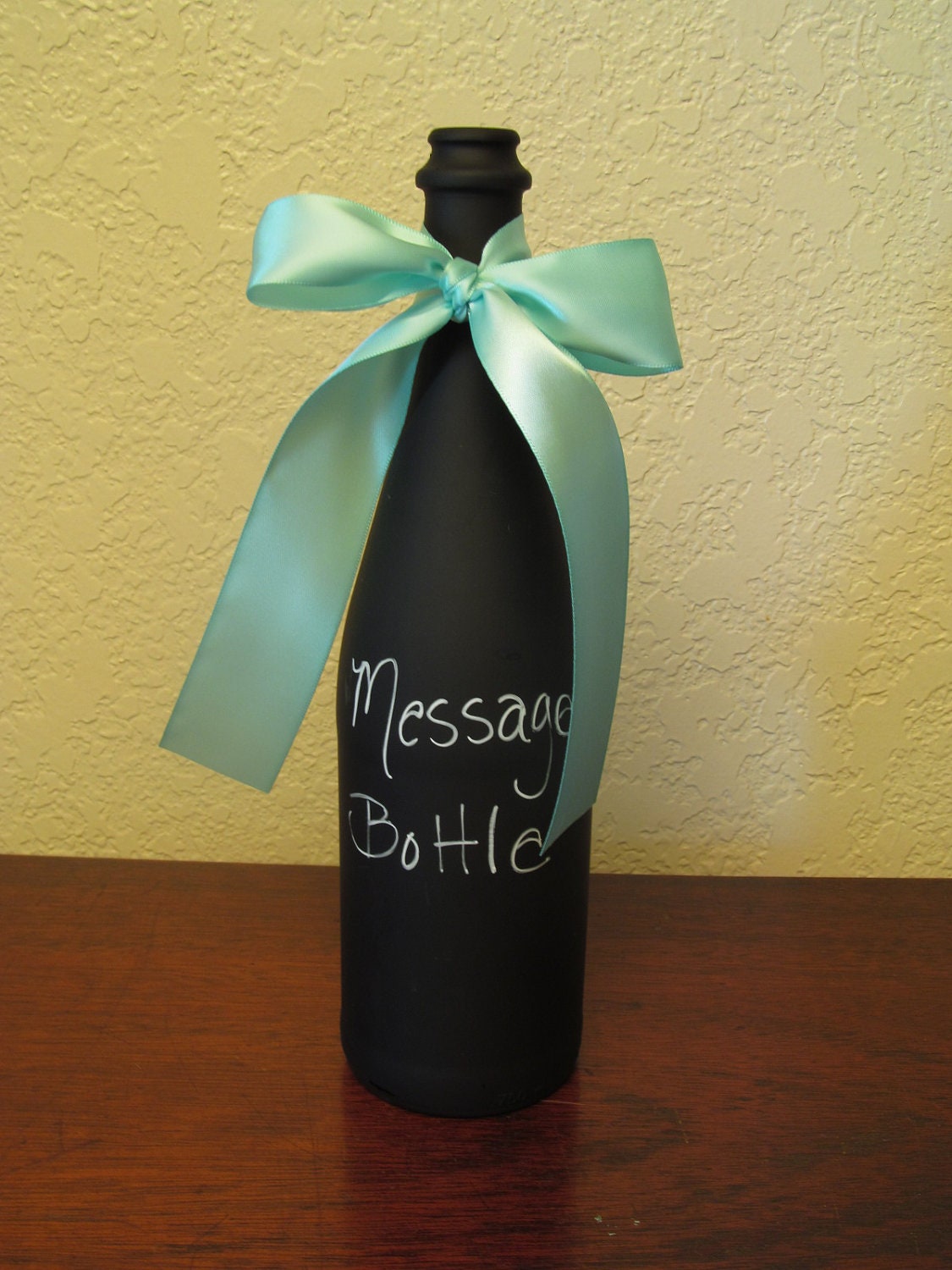 Chalkboard Painted Wine Bottle / Home Decor Chalkboard / Message Bottle
