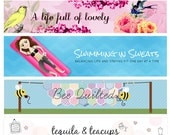 Custom Blog Banner - Blog or Website Header - original, one-of-a-kind