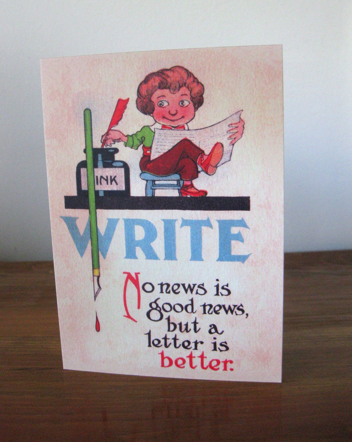 Notecards: WRITE - A letter is better, set of 3