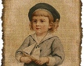 Vintage, Child Illustration, Altered, Ephemera, Iron on, Image No. 717