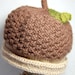 Acorn Hat - Knit Acorn Hat - Baby Boys and Girls - Autumn Fall Photography Prop Halloween Costume - Cotton and Alpaca - Brown Tan Green