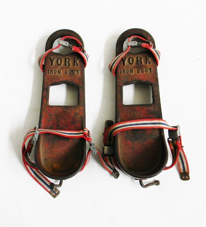 Antique YORK IRON BOOT Weight Lifting  -Rare-