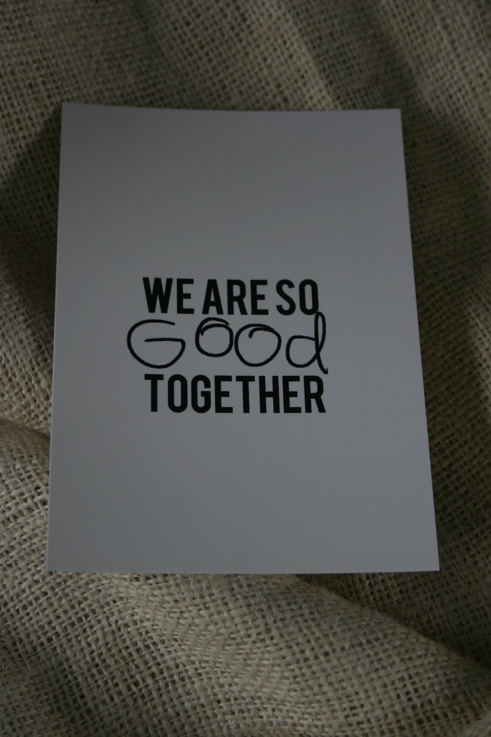 we are so good together by lindsalita on Etsy