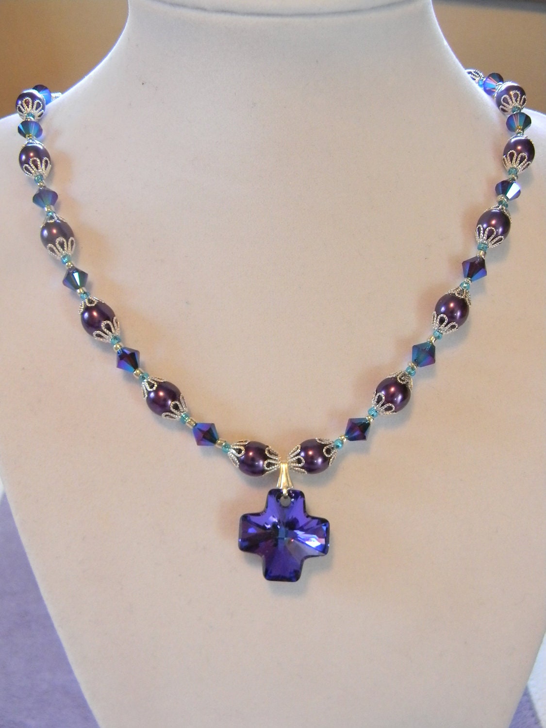 Swarovski cross necklace