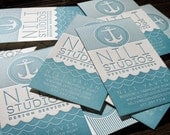 Custom Letterpress Business Card and Graphic Design Package - 100qty