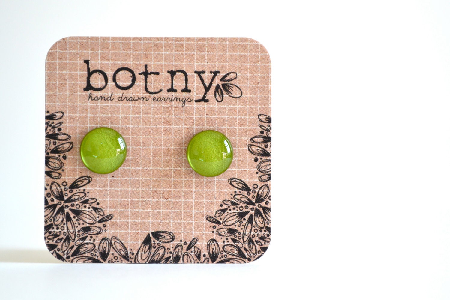 Tart Lime Peel Brook Earrings