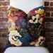 Shanghai Peacock in cinnabar - Pillow Cover - 20 in square - Designer Pillow - Decorative Pillow - Throw Pillow
