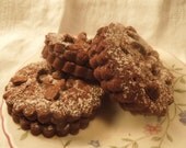 Cocoa Sugar Cookie with Apricot Jam and Chocolate Chips