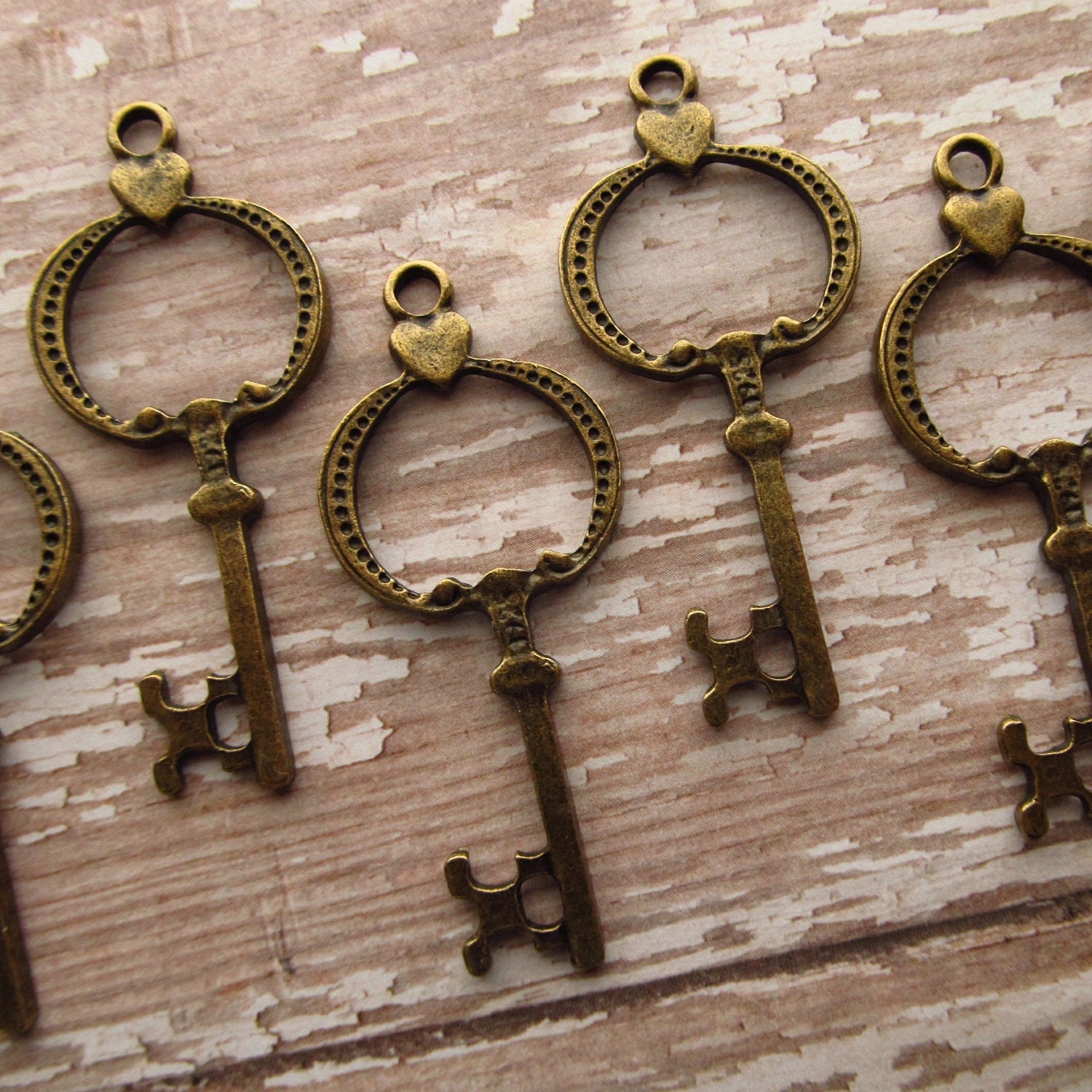 Ashby Antique Bronze Skeleton Key  - Set of 10