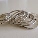 Delicate Hammered Organic Ring // Bridesmaids Jewelry // Sterling Silver Band ring //
