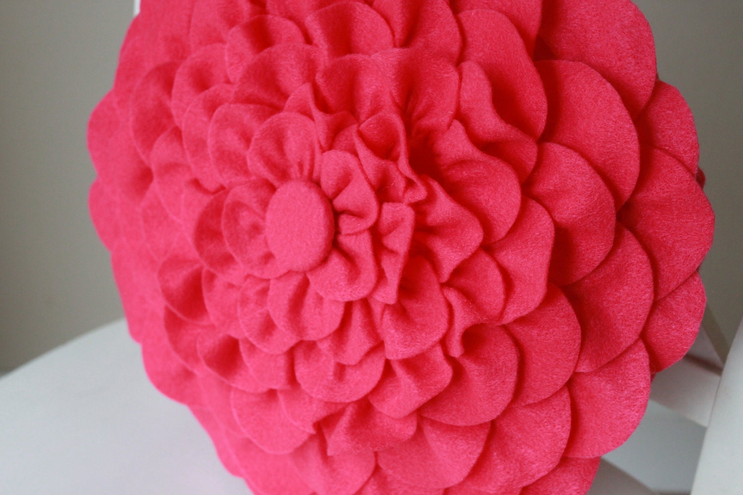Pink Flower Pillow