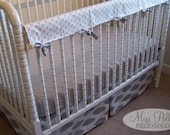 Custom Baby Crib Bedding- Design Your Own- Crib Set with Skirt, sheet and Rail Guard