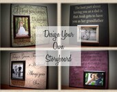 Design Your Own Custom Storyboard Picture Frame, Housewarming, Memorial, Wedding, Anniversary, Graduation, New Baby