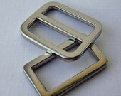 1" Silver nickel triglide slider & buckle for adjustable straps