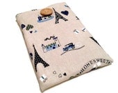 Kindle padded sleeve case pouch, E-Reader from fabric