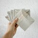 5 mini linen and lace wallets bridesmaid gifts bridal party