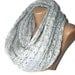 infinity Scarf. hand crocheted women scarf, loop scarves,gray cowl, circle scarf ,fashion accsessory ,gift ideas, fall winter, long scarf