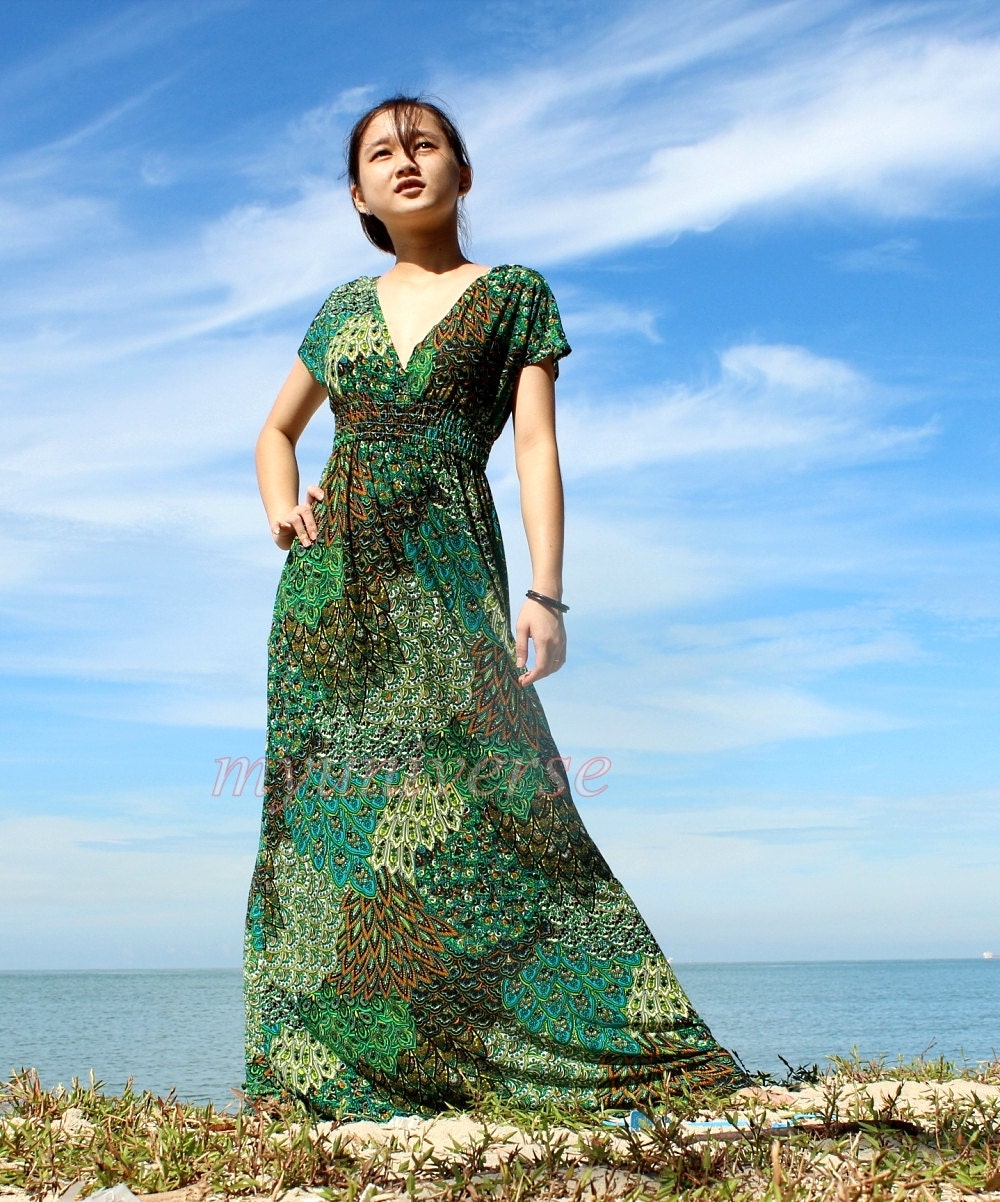 Women Long Maxi Dress Green Bridesmaid Dress Jersey Long Dress Party Prom Dress Day Night