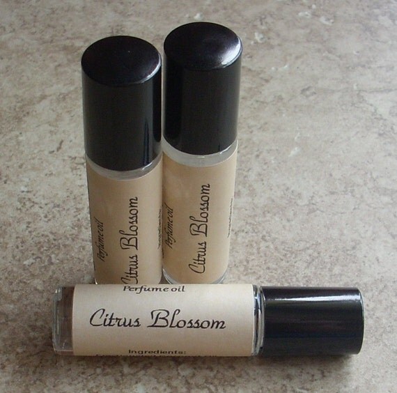 Citrus Blossom Perfume Oil, Roll On. Orange, Lemon, Lime, Grapfruit and Blossoms aroma