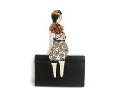 SOPHIE/ Pregnant Paper Doll / bookmark / magnet