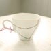 capricorn vintage tea cup - hand drawn zodiac constellation - gold stars and black lines