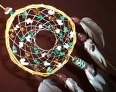 Custom Dream Catcher- Soul Shine- White Willow Dream Catcher with Canadian Goose Feathers