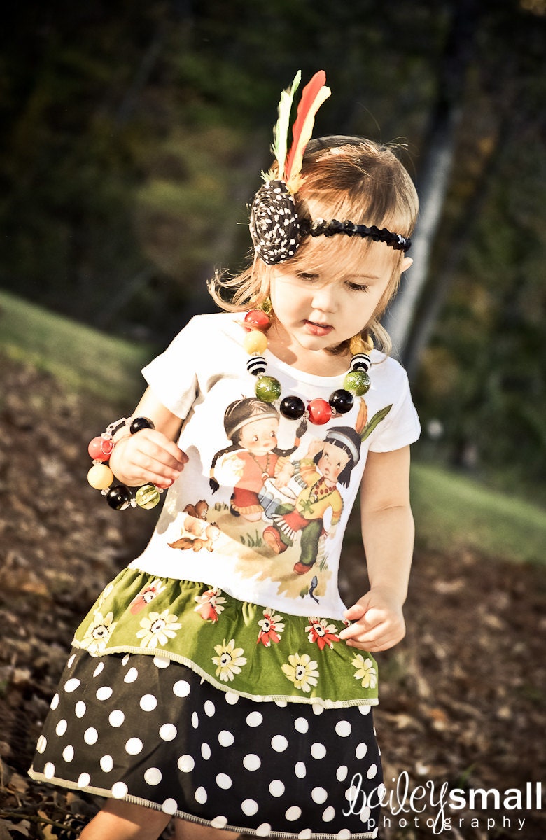 Dress Vintage Harvest double ruffle dress...size 18 mo up to 12 youth