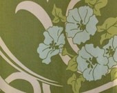 Amy Butler Green Hibiscus Curtains