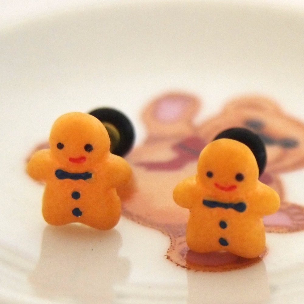 4g 5mm Gingerbread Man Cutie Acrylic Plugs